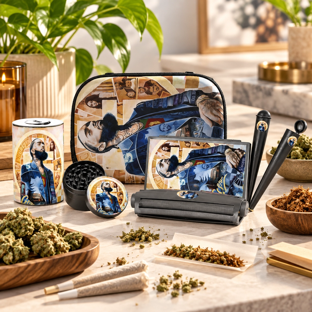8-Piece Smell Proof Herb Accessories Kit
