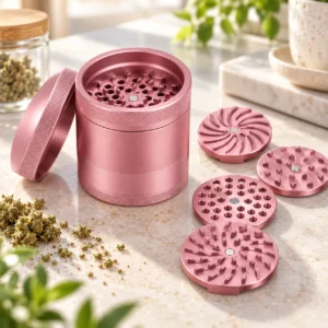 Luxury Matte Aluminum Herb Grinder for Custom Accessory Brands