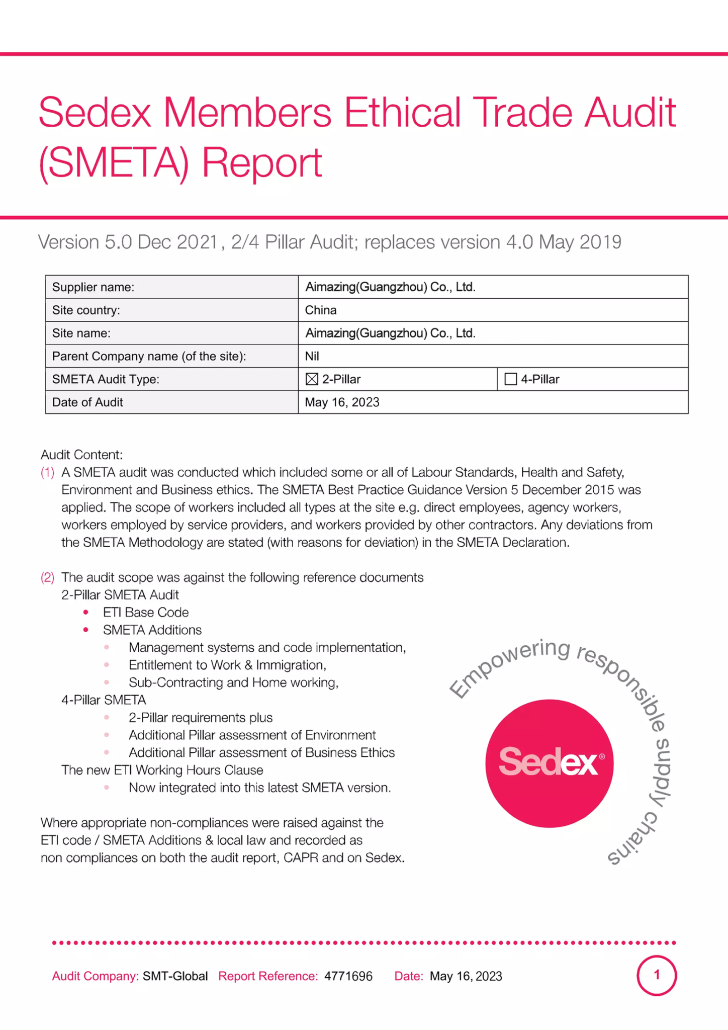 sedex-CERTIFICATE-OF-CONFORMITY